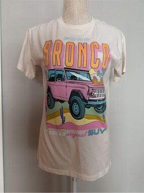 Ford Bronco Pink Graphic Tee Small Like New